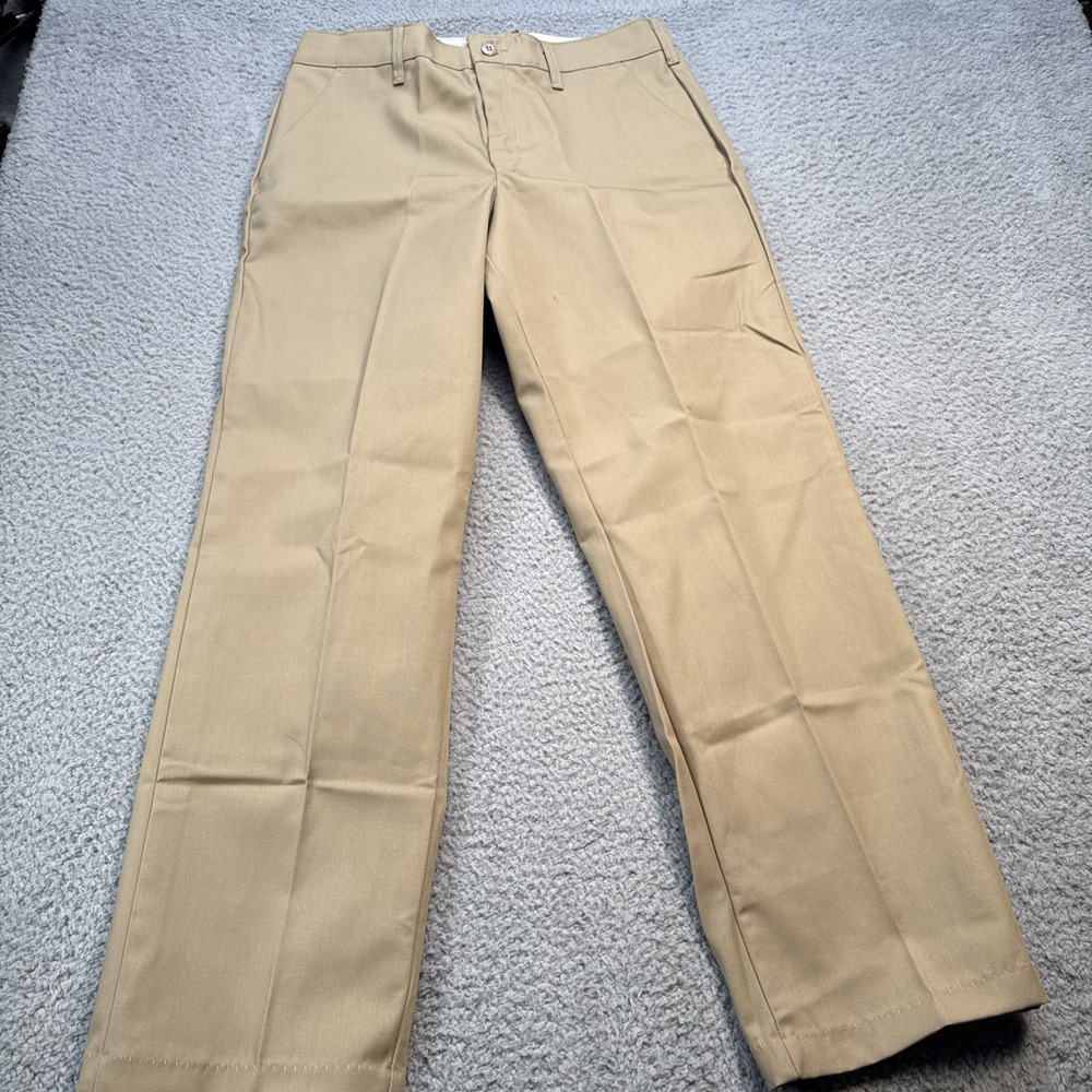 Red Kap Dura-Kap Work Pants Mens 34x32 Khaki Tan Solid PT20KH9 Twill